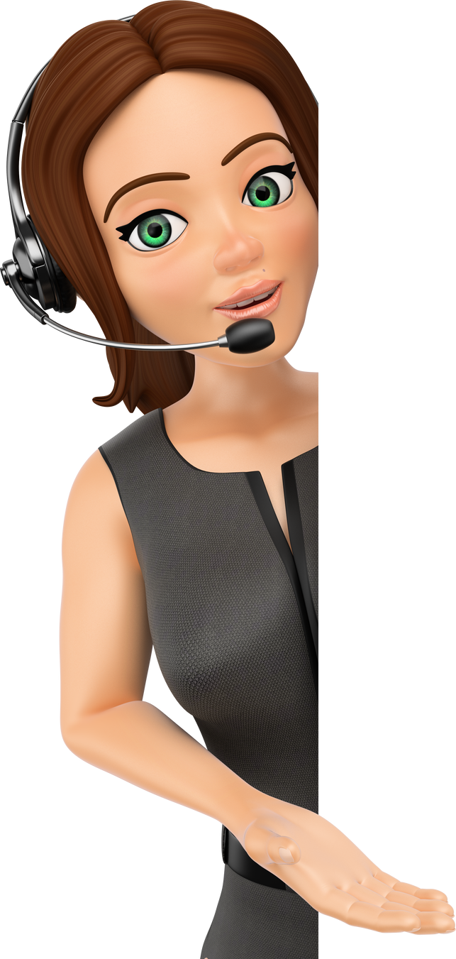 3D Call Center Operator 